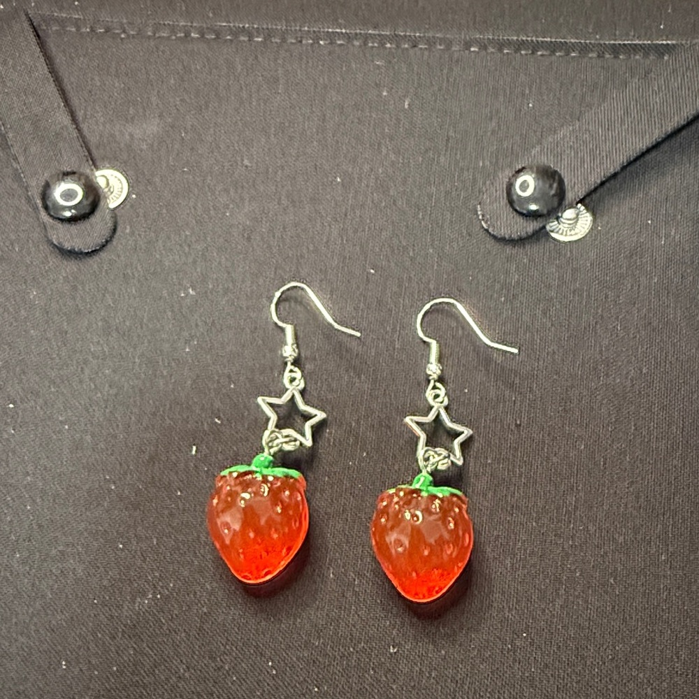 Strawberry Star Earrings